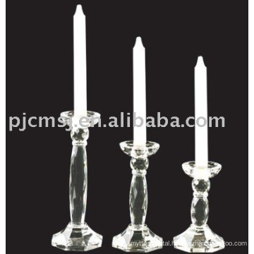 Clear Crystal Candle Holder Glass Candlestick For Table Decorations